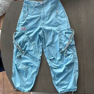 Original UFO Parachute Wind pants - light/baby blue size s